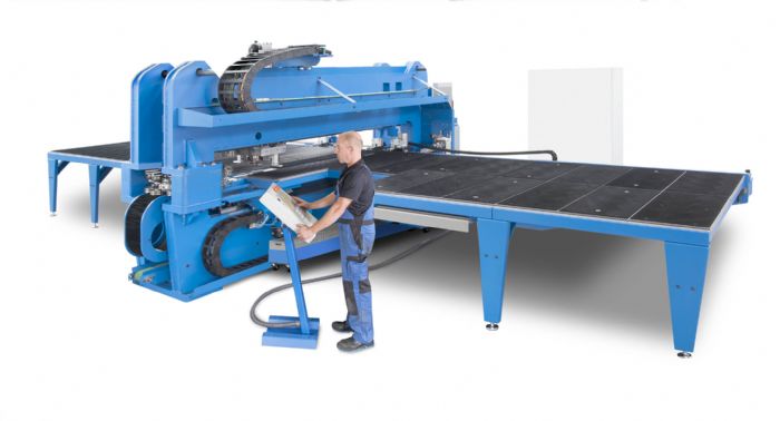 Punzonadora combinada con laser